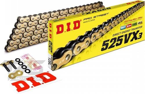 Dıd Gold Zincir 525-124l Vx3 X-rıng 2008-2012 Honda Cbf 600