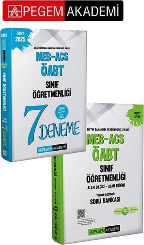 PEGEM AKADEMİ 2025 MEB-AGS-ÖABT Sınıf Öğretmenliği Tamamı Çözümlü 7 Deneme + 2025 MEB-AGS-ÖABT Sınıf