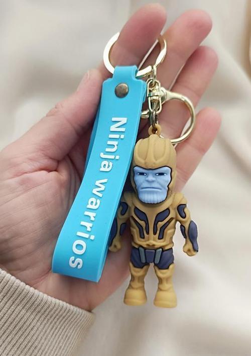 Anahtarlık Avengers Thanos Silikon Anahtarlık Çanta Süsü Karakter Figür Oyuncak Aksesuar