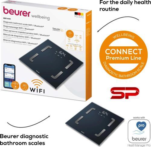 BF 880 WIFI ve Bluetooth Özellikli Vücut Analiz / Diyagnoz Tartısı