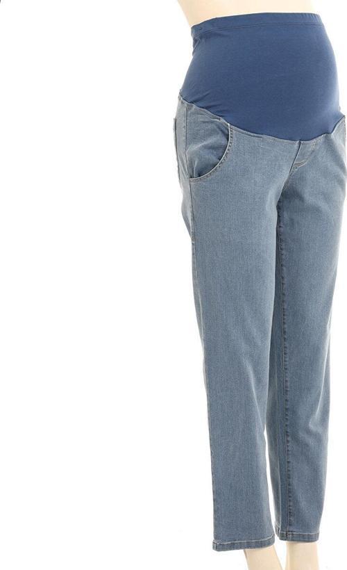 Hamile Denim Pantolon Düz Paça