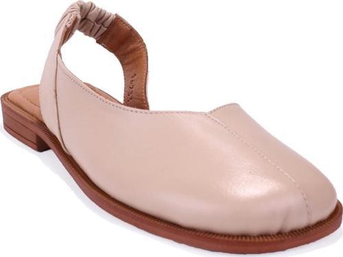 DZA07-60216233 Bej Günlük Ortopedik Deri Spor Kadın sandalet