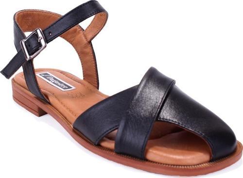 DZA07-60216243 Siyah Günlük Ortopedik Deri Spor Kadın sandalet