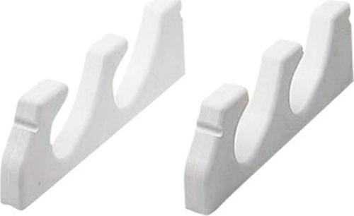Storage Rack (Pair) for 3 Fishing Rods, White