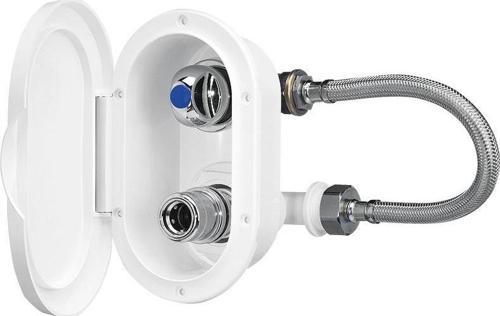 Case w/Cold Wat.Tap Outlet, Elbow Conn w/Lid, White
