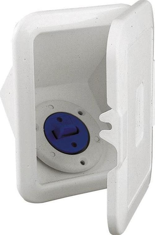 Case w/Deck Filler f/Water, w/Lid, Ø38mm Hose, White