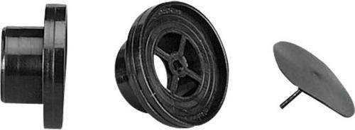 Drain Plug w/Non-Ret. Valve f/Thru-hull,Ø22mm,Black