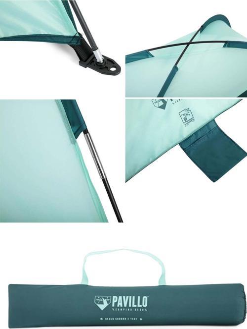 Plaj Güneşliği Plaj Çadırı Tente Gölgelik Çantalı 120x200cm HB021-1