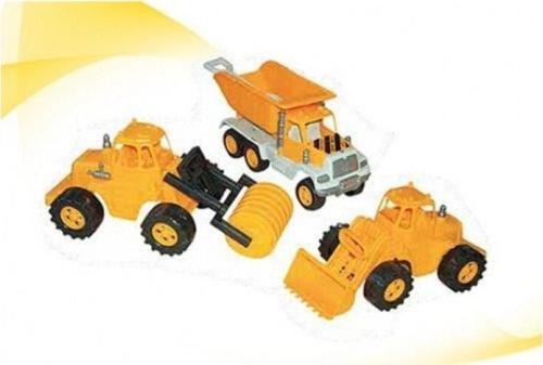 Silindir Kepçe Kamyon Kürek Küçük Boy 4 Parça Inşaat Iş Makinesi Seti Oyuncak D50-135