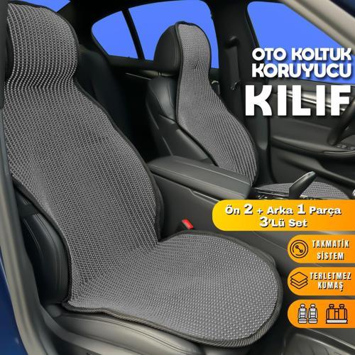 Alfa Romeo 126 Uyumlu Koltuk Kılıfı Minder Füme 2+1 Ön Arka Set
