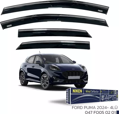 FORD PUMA 2024 - KROMLU CAM RÜZGARLIĞI 4 LÜ