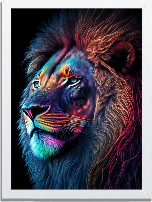 Yapay Zeka Görselli Mdf Plastik Çerçeveli Dekoratif Tablo