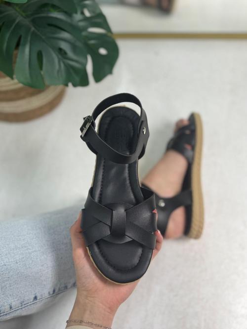 Günlük Kadın Sandalet Bilek Tokalı Yumuşak Rahat Ortopedik Alçak Tabanlı Esnek Ayakkabı 407