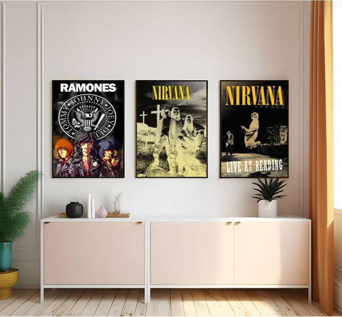 Modern Tarz Mdf Plastik Çerçeveli 3'Lu Dekoratif Tablo 214