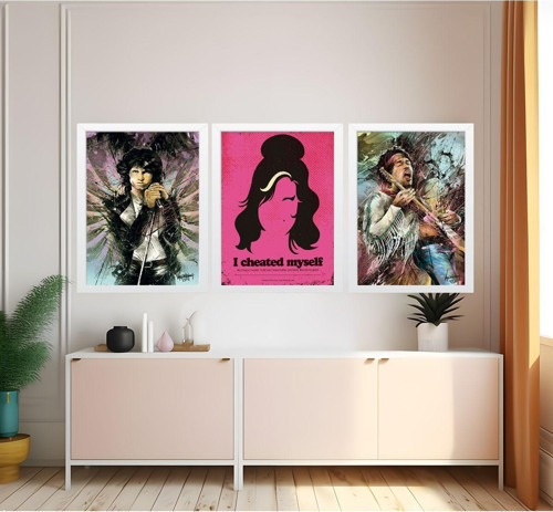 Modern Tarz Mdf Plastik Çerçeveli 3'Lu Dekoratif Tablo 194