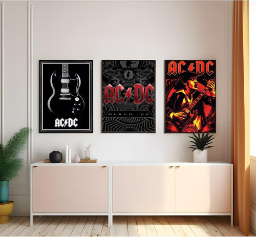 Modern Tarz Mdf Plastik Çerçeveli 3'Lu Dekoratif Tablo 162