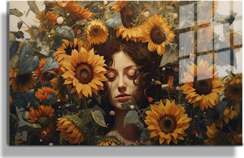 Popart Digital Sanatlar,3D Dekoratif Baskı Yatay Cam Tablo 30