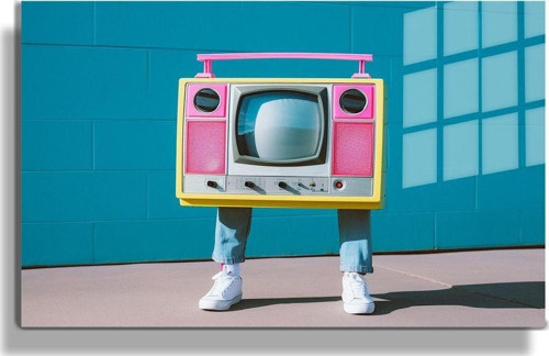 Popart Digital Sanatlar,3D Dekoratif Baskı Yatay Cam Tablo 32
