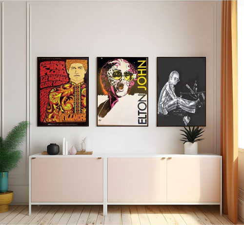 Modern Tarz Mdf Plastik Çerçeveli 3'Lu Dekoratif Tablo 153