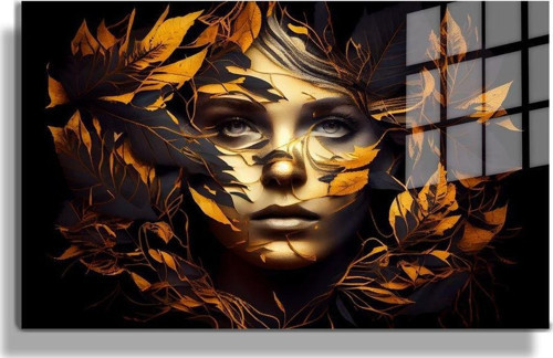 Popart Digital Sanatlar,3D Dekoratif Baskı Yatay Cam Tablo 74