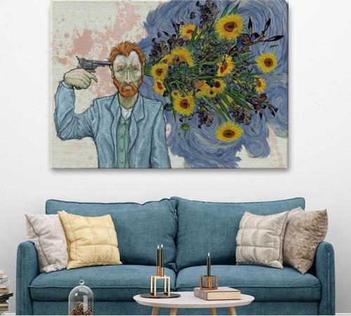 Özel Tasarım, Dekortif Baskı vincent Van Gogh Gerçeküstü İntahar Tablosu-6659