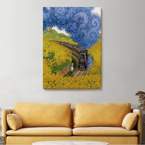 Özel Tasarım, Dekortif Baskı vincent Van Gogh'Un Renkli Tasviri Duvar Tablosu-6224