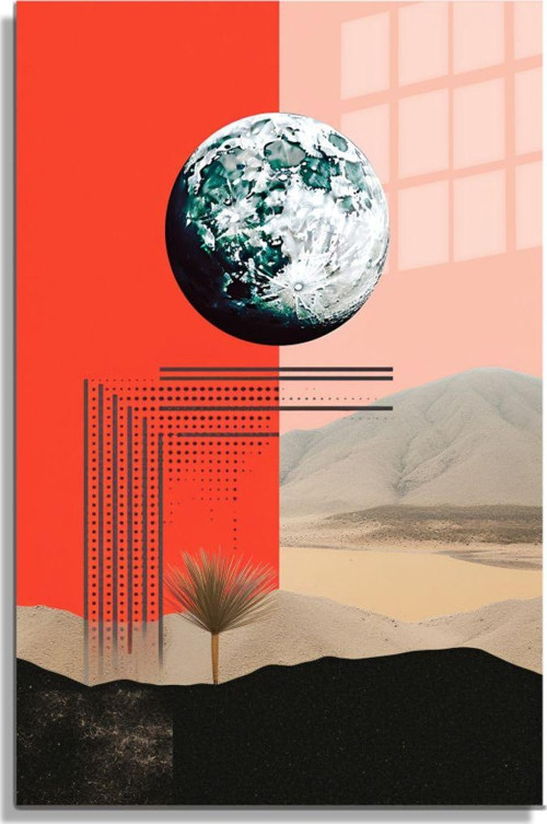Popart Digital Sanatlar,3D Dekoratif Baskı Cam Tablo 189