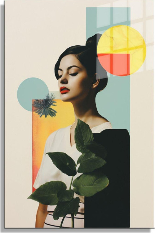 Popart Digital Sanatlar,3D Dekoratif Baskı Cam Tablo 161