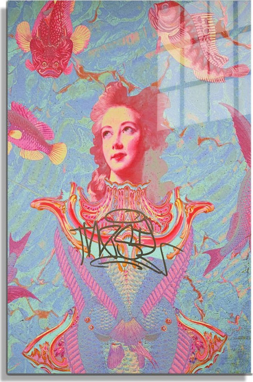 Popart Digital Sanatlar,3D Dekoratif Baskı Cam Tablo 105