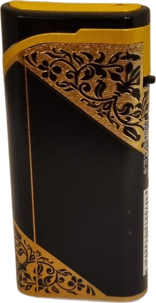 PremiumQuality Gold - Siyah Tek Torch Pürmüz Plastik Puro Çakmağı