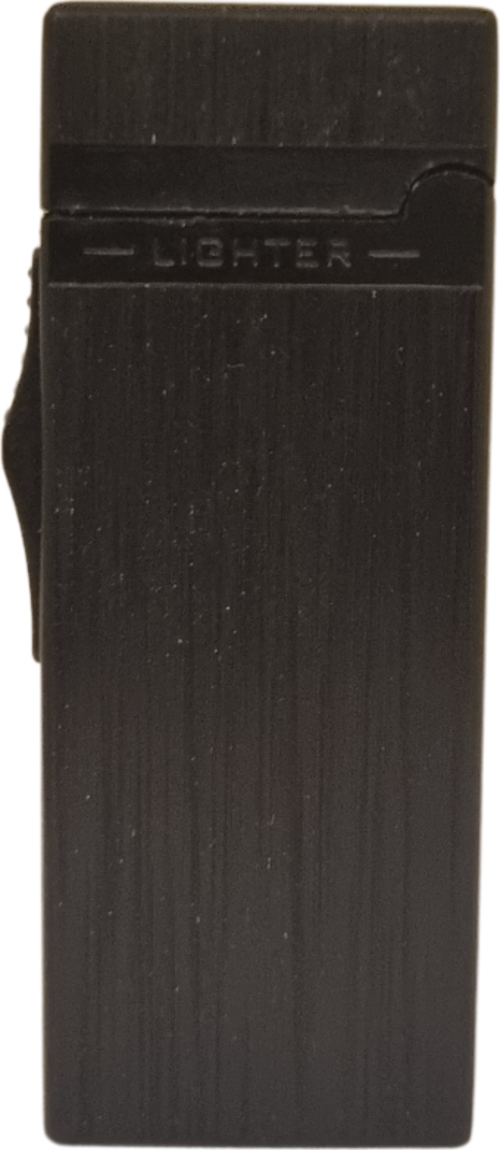 Tek Torch Pürmüz Fırçalı Siyah Metal Puro Çakmağı