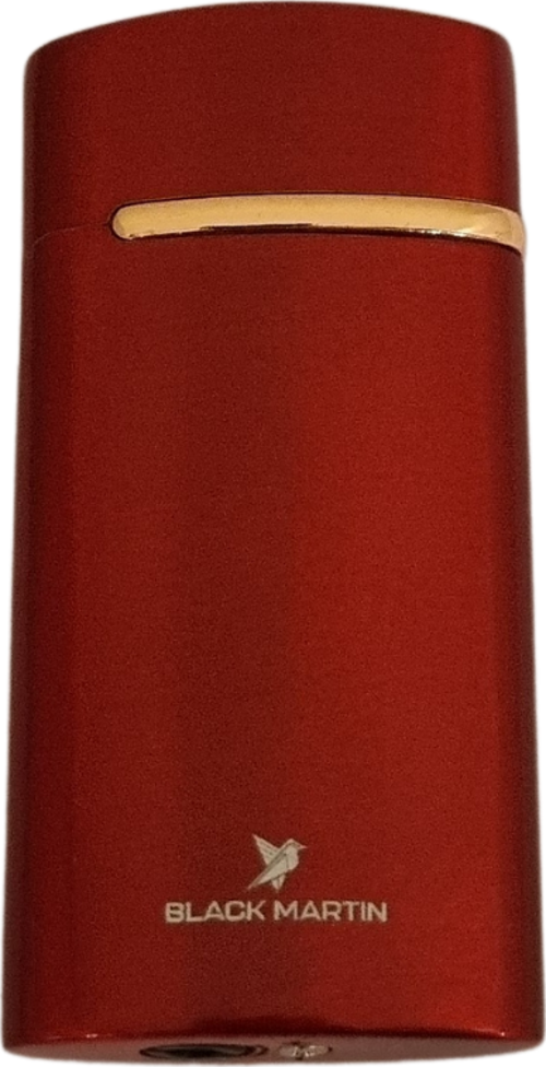 Tek Torch Pürmüz Kırmızı Metal Puro Çakmağı
