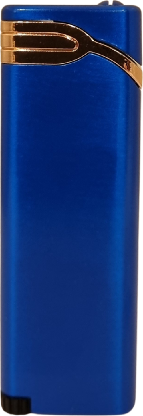 PremiumQuality Mavi - Bronz Tek Torch Pürmüz Metal Puro Çakmağı