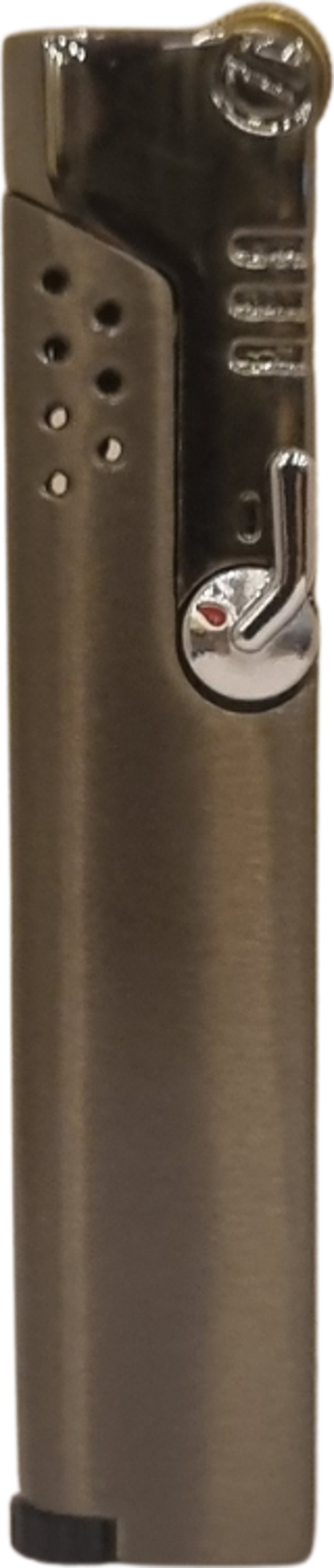 PremiumQuality Tek Torch Pürmüz Koyu Gümüş Puro Çakmağı