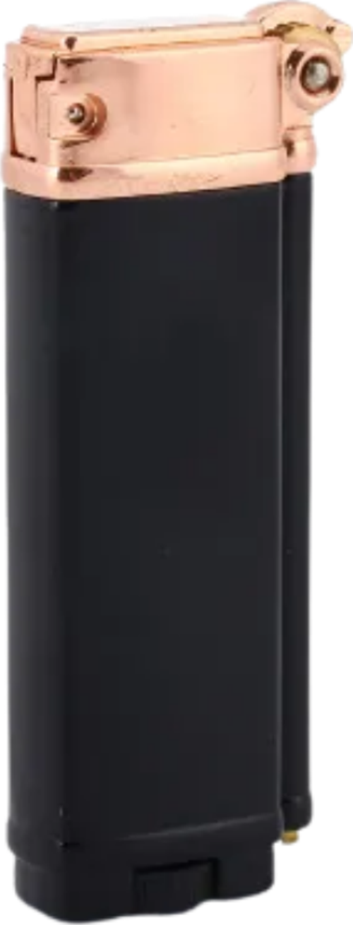 PremiumQuality Bronz - Siyah Tek Torch Pürmüz Metal Puro Çakmağı