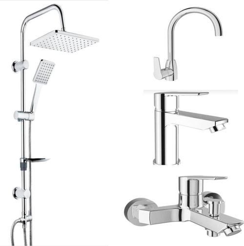 Mare Banyo Lavabo Mutfak Bataryası Ve Tema 53242 Tepe Duş Seti