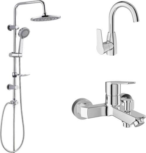 Mare Banyo+Döner Lavabo Ve Tema 53230 Tepe Duş Seti