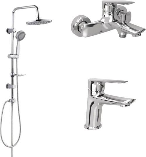 Tandem Banyo + Lavabo Bataryası Ve 53230 Tepe Duş Seti