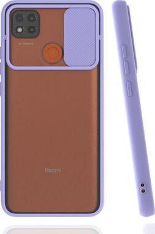 Xiaomi Redmi 9C Kılıf Kamera Korumalı Kaydırmalı Renkli Lensi Kapak
