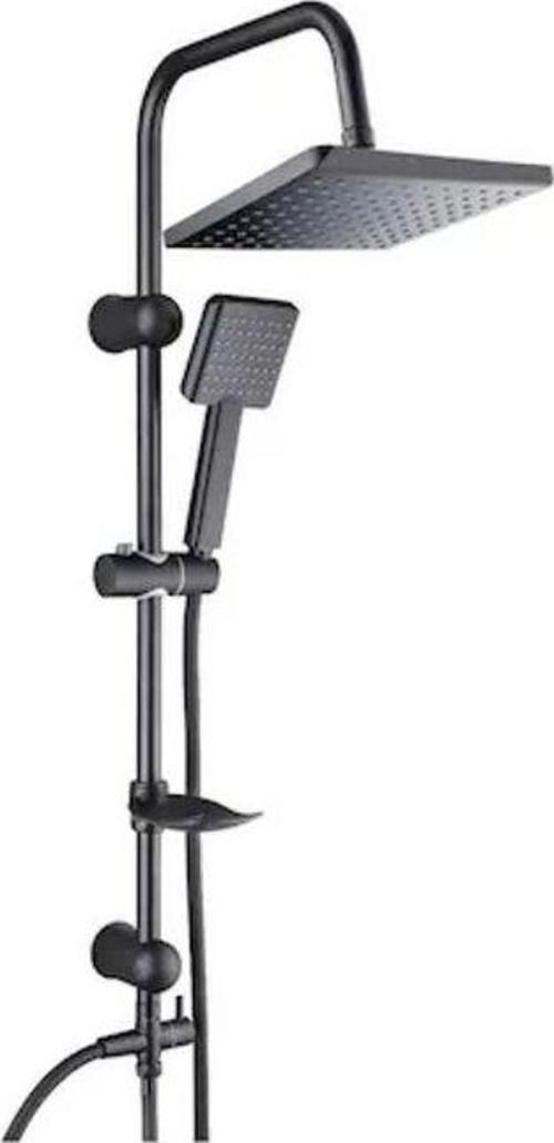 Rain Tetra Tepe Duş Seti Mat Siyah 53243