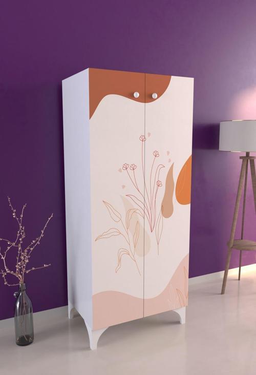 Soft Lines 3 Raflı Çok Amaçlı Dolap Mutfak Salon Banyo Ofis Salon Dolabı Beyaz 49x32 cm
