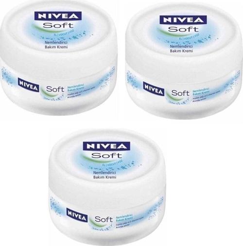 Nıvea Soft Krem 200 Ml Nemlendirici Bakım Yüz Kremi 4005808890507 (3 Adet)