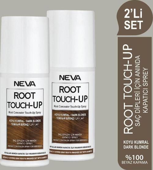 2'Li Set Koyu Kumral Saç Dipleri Için Anında Kapatıcı Sprey 75Ml