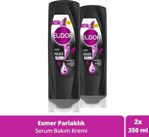 Serum Saç Bakım Kremi Esmer Parlaklık E Vitamini Chia Tohumu Yağı Keratin 350 Ml X2