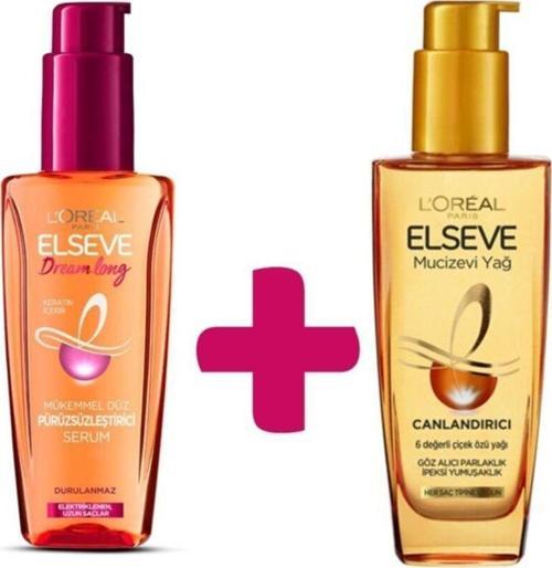 Dream Long Mükemmel Saç Serumu Yağ 100Ml + Mucizevi Canlandırıcı 100 Ml 2 Li