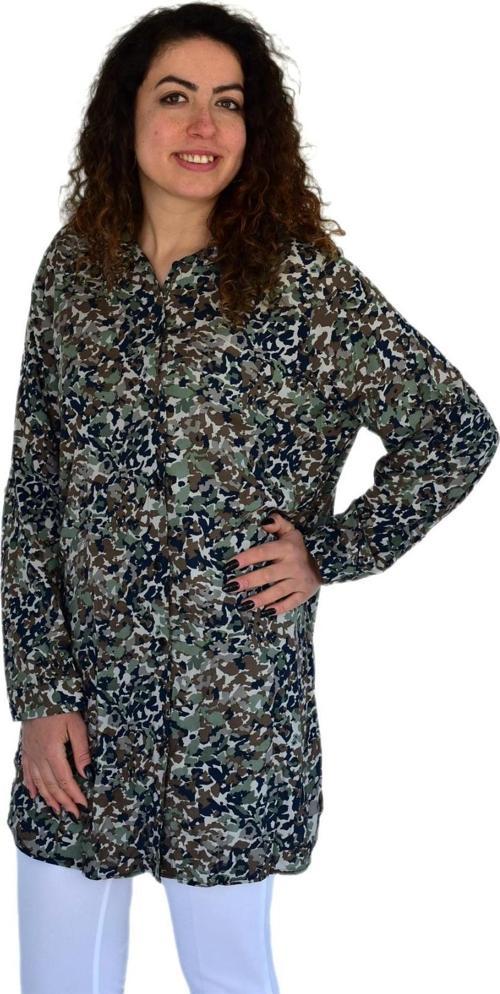 Kadın Kamufulaj Desen Viscon Gömlek BGL-ST04240