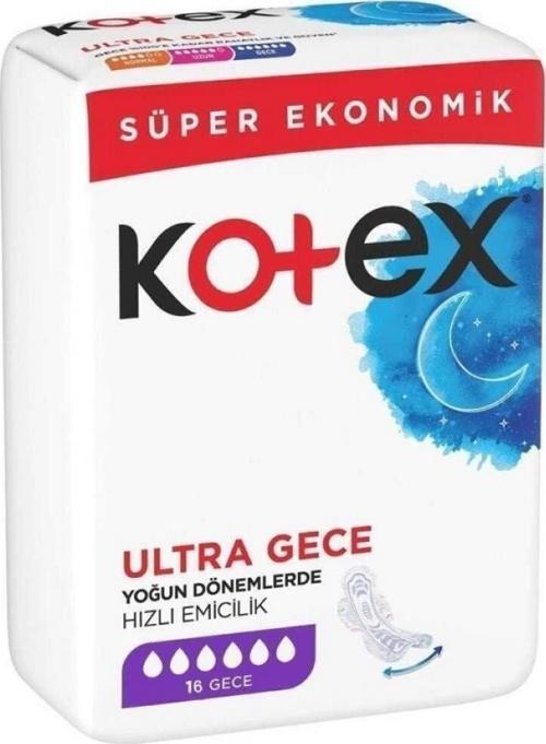 Ultra Hijyenik Ped Quadro Süper Gece Ekonomik 16'Lı