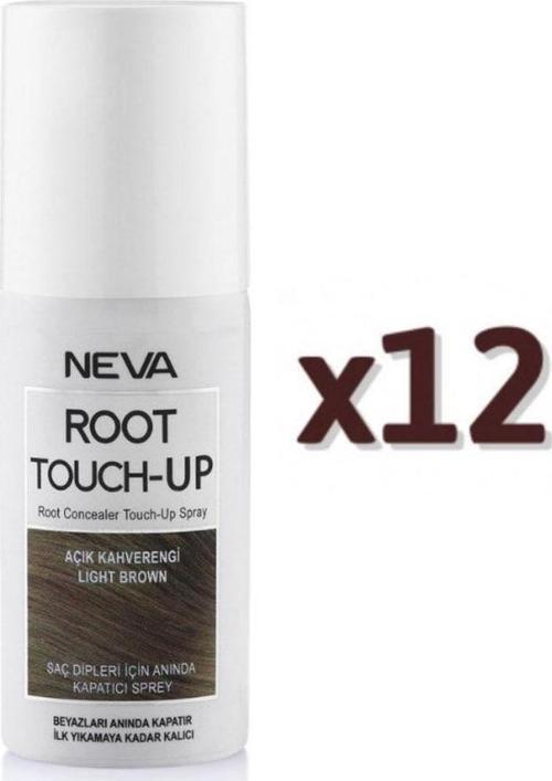 Neva Root Touch Up Kapatıcı Sprey 75 Ml Açık Kahve 12 Adet