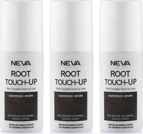 Neva Root Touch Up Kapatıcı Sprey 75 Ml Kahve 3 Adet
