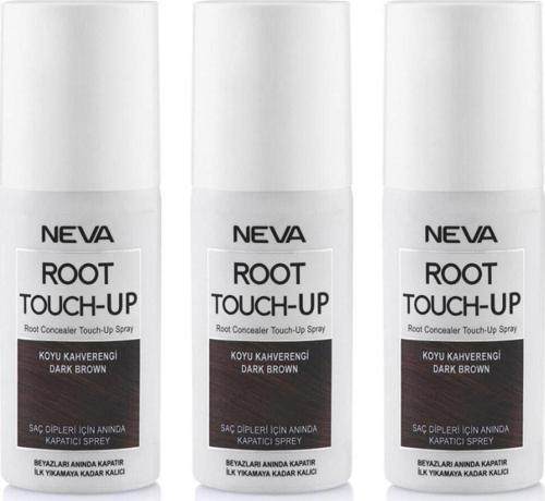 Neva Root Touch Up Kapatıcı Sprey 75 Ml Koyu Kahve 3 Adet